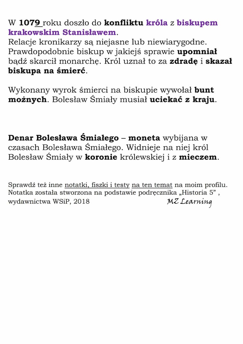Upadek i odbudowa
państwa pierwszych
Mieszko II
Piastów
Zmarł król Bolesław Chrobry - 1025 r.
Rządy objął jego syn Mieszko II, który koronow