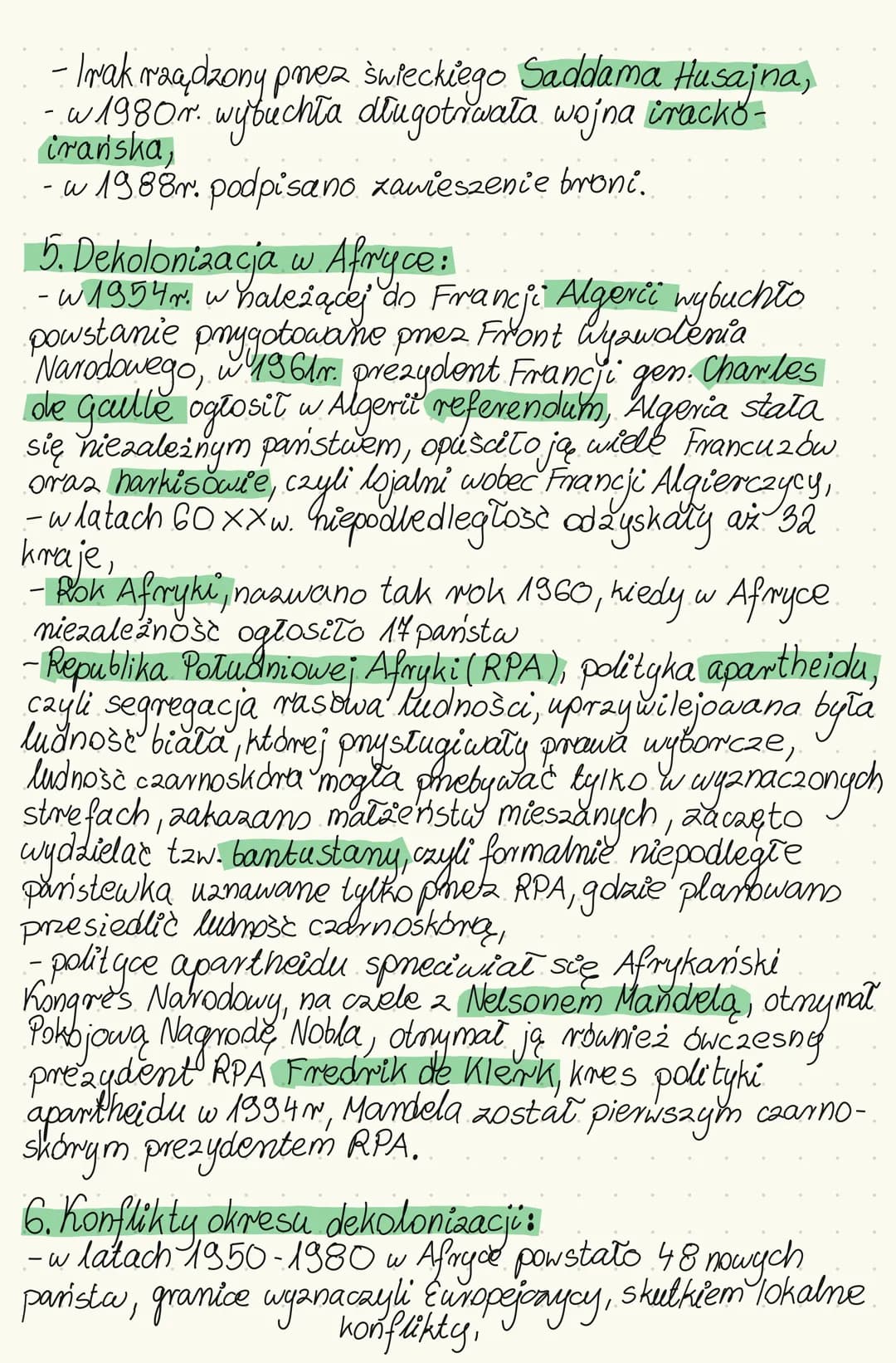 Bliski Wschód i Afryka
Il wojnie światowej
po
1. Powstanie Izraela:
• napływ Żydów do Palestyny,
- w listopadzie 1944r. ON Z podjęło decyzje