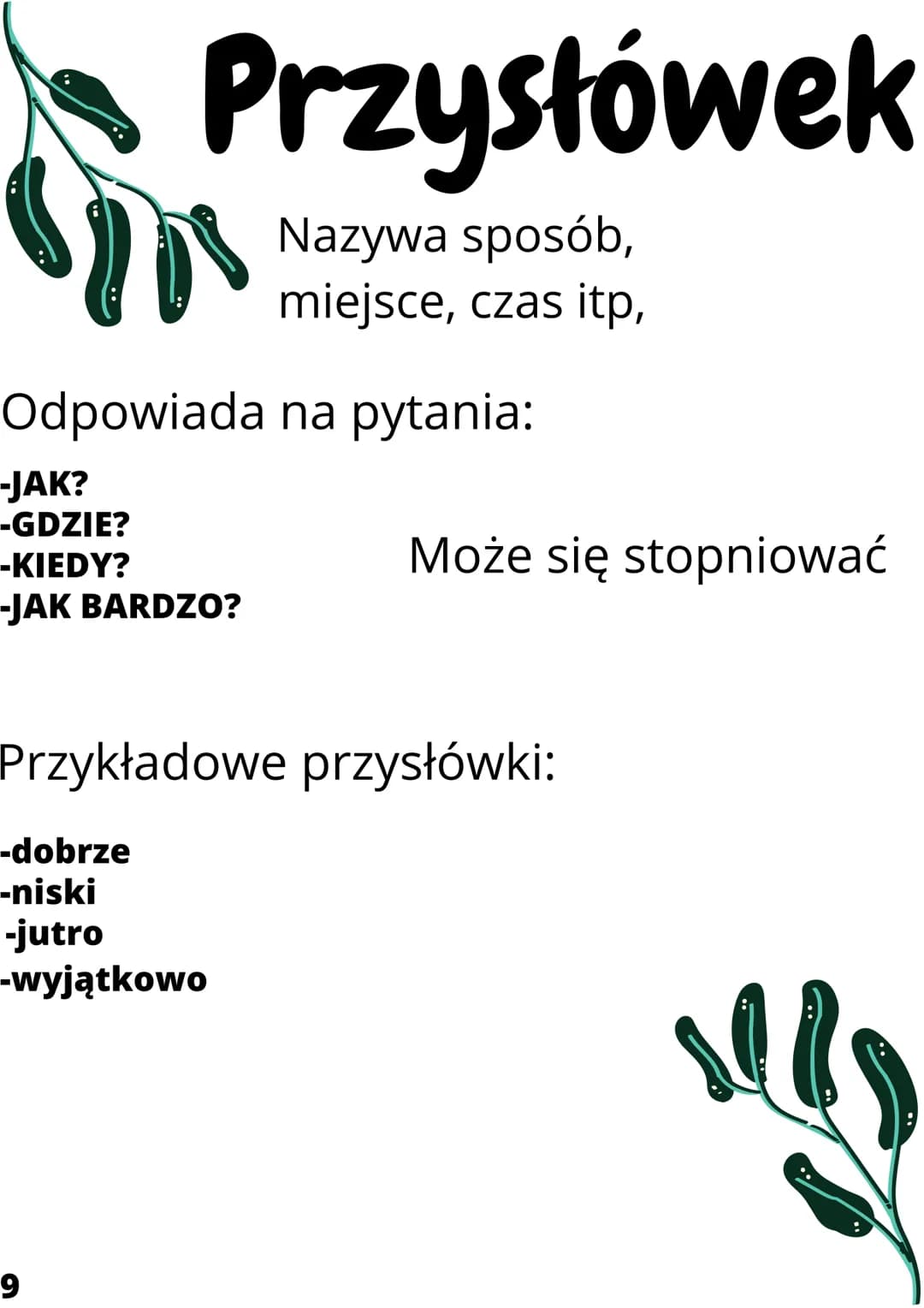 Odmienne
nieodmienne
czesci mowy
ANNA LIPIŃSKA
Sin
1
!!!! -Rzeczownik
-Czasownik
-Przymiotnik
-Liczebnik
-Zaimek
2
Odmienne
czesci
mowy
ODMI