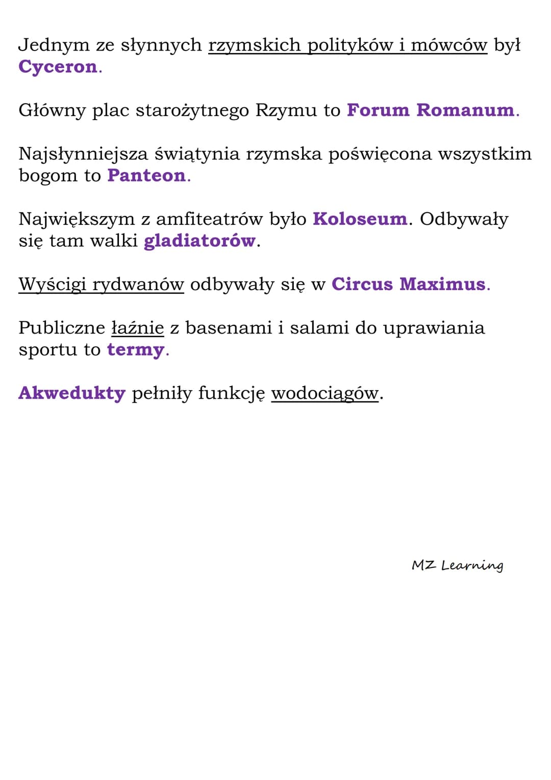 Kultura i dokonania
Rzymian
Według wierzeń Rzymian bóg sprawujący władzę nad
innymi bogami oraz ludźmi to Jowisz.
Rzymska bogini sztuki, rze