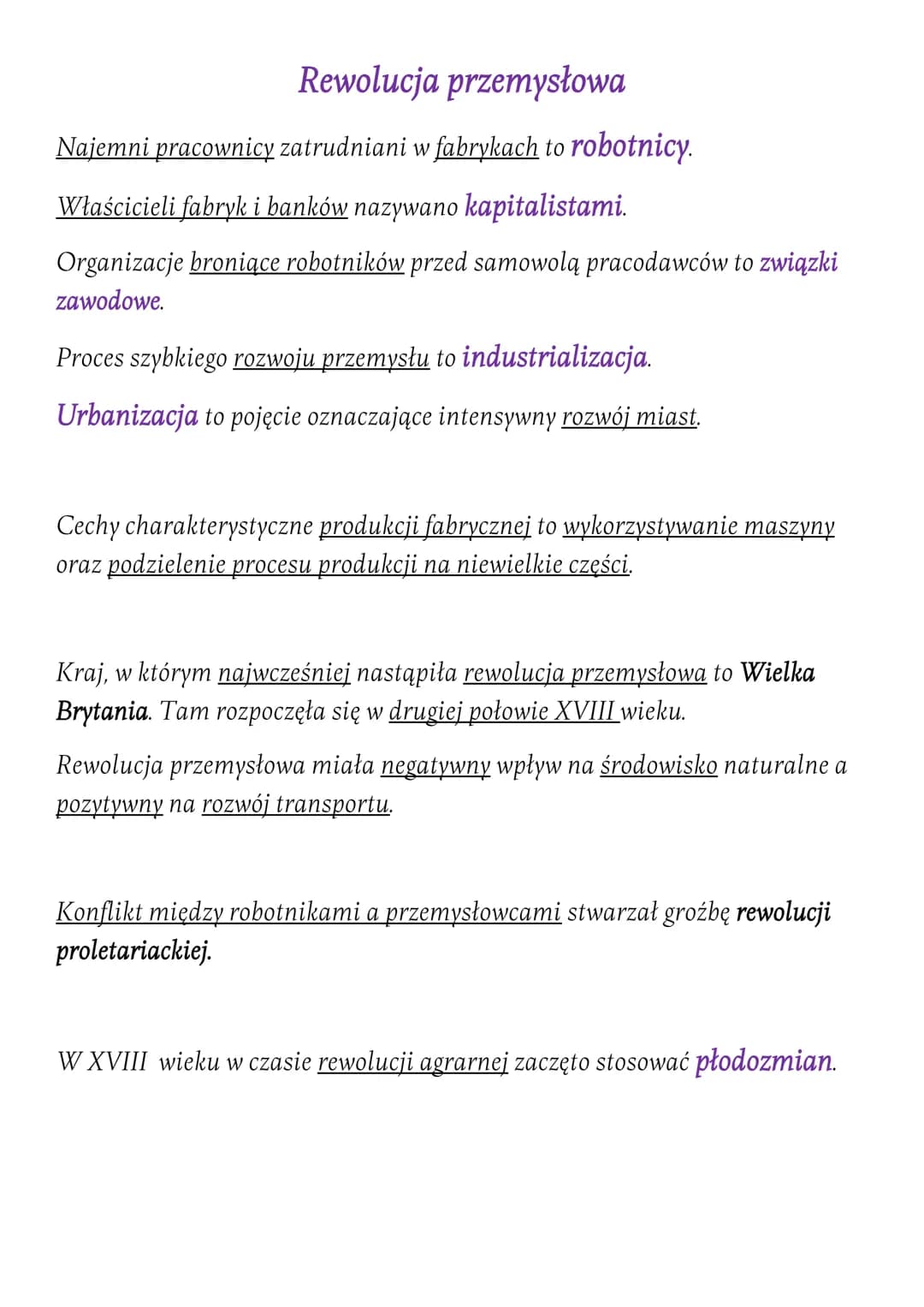 Rewolucja przemysłowa
Najemni pracownicy zatrudniani w fabrykach to robotnicy.
Właścicieli fabryk i banków nazywano kapitalistami.
Organizac