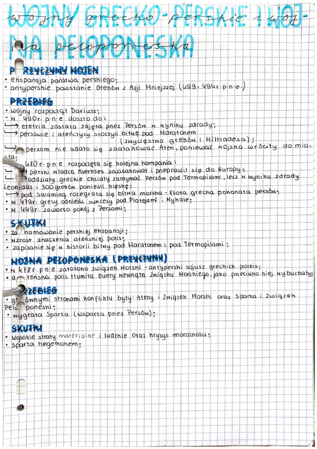 WOJNY GRECKO-PERSKIE I WOJ-
PELOPONES KA
Ja
PRZYCZYNY HOJEN
• ekspansja państwa perskiego:
antyperskie powstanie Grenón 2 Azji Mniejszej (49