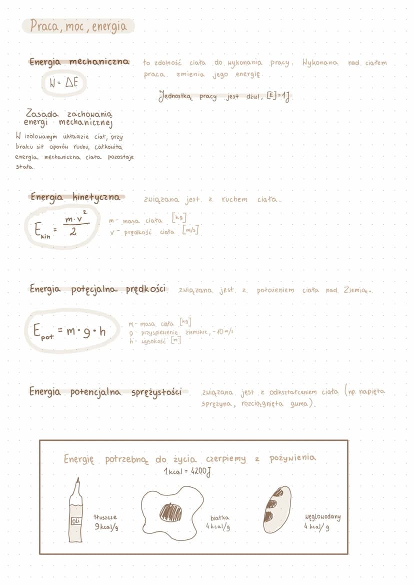 Praca mechaniczna
W = F· S
Praca jest dodatnia
przemieszczenie
przemieszczenie
Praca jest równa zeru
Moc
P= H
+
fizyka
Praca, Moc, Energia.

