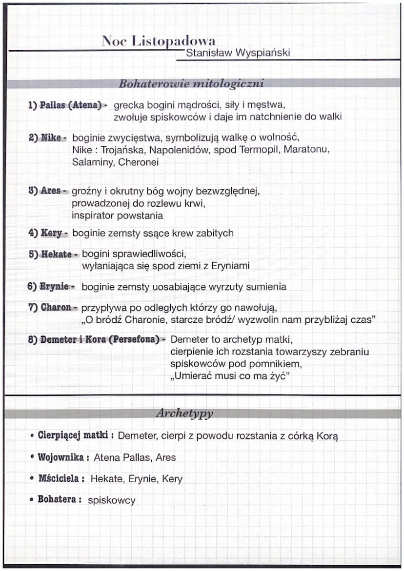 Noc Listopadowa
Stanisław Wyspiański
⚫ Epoka literacka: Młoda Polska
• Gatunek: dramat neoromantyczny, dramat sceniczny, dramat symboliczny
