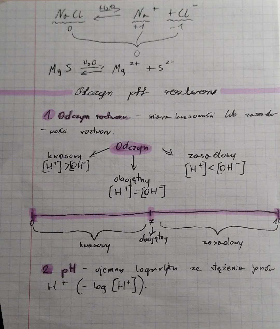 --- OCR Start ---
Chemis
Dysocjacja elektralityczna
1. Jest to rozpod związku chemicznego
jony pod wpływem wody.
no
2. Elektrolit - związek 