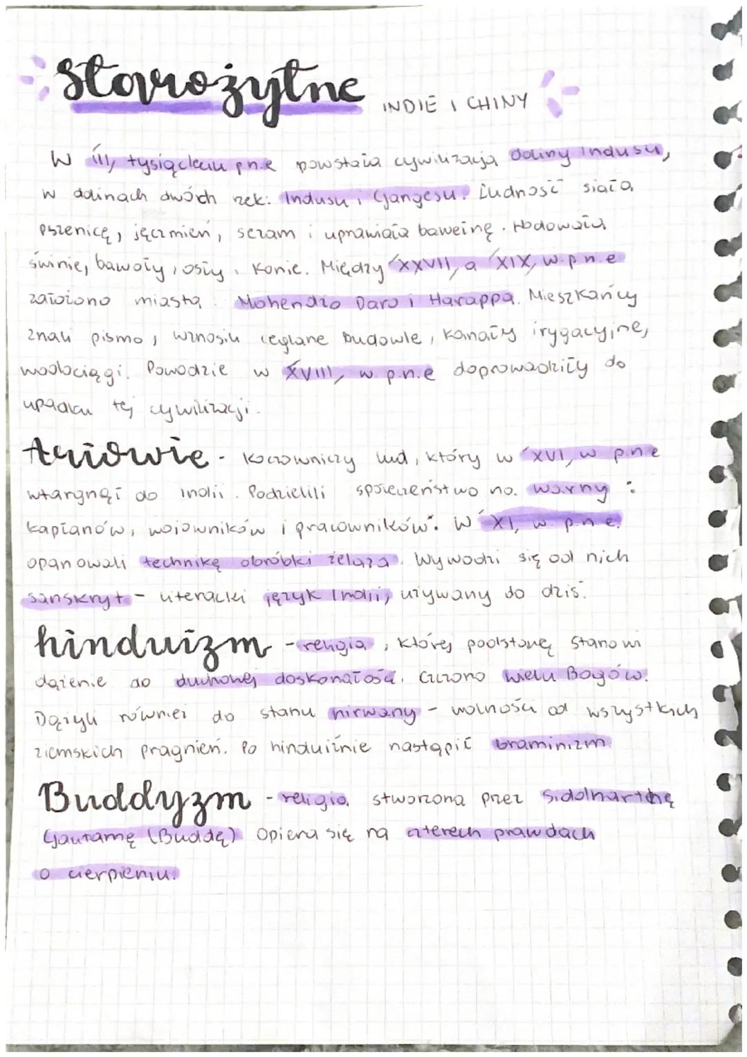 Historia i Kultura Starożytnych Indii i Chin