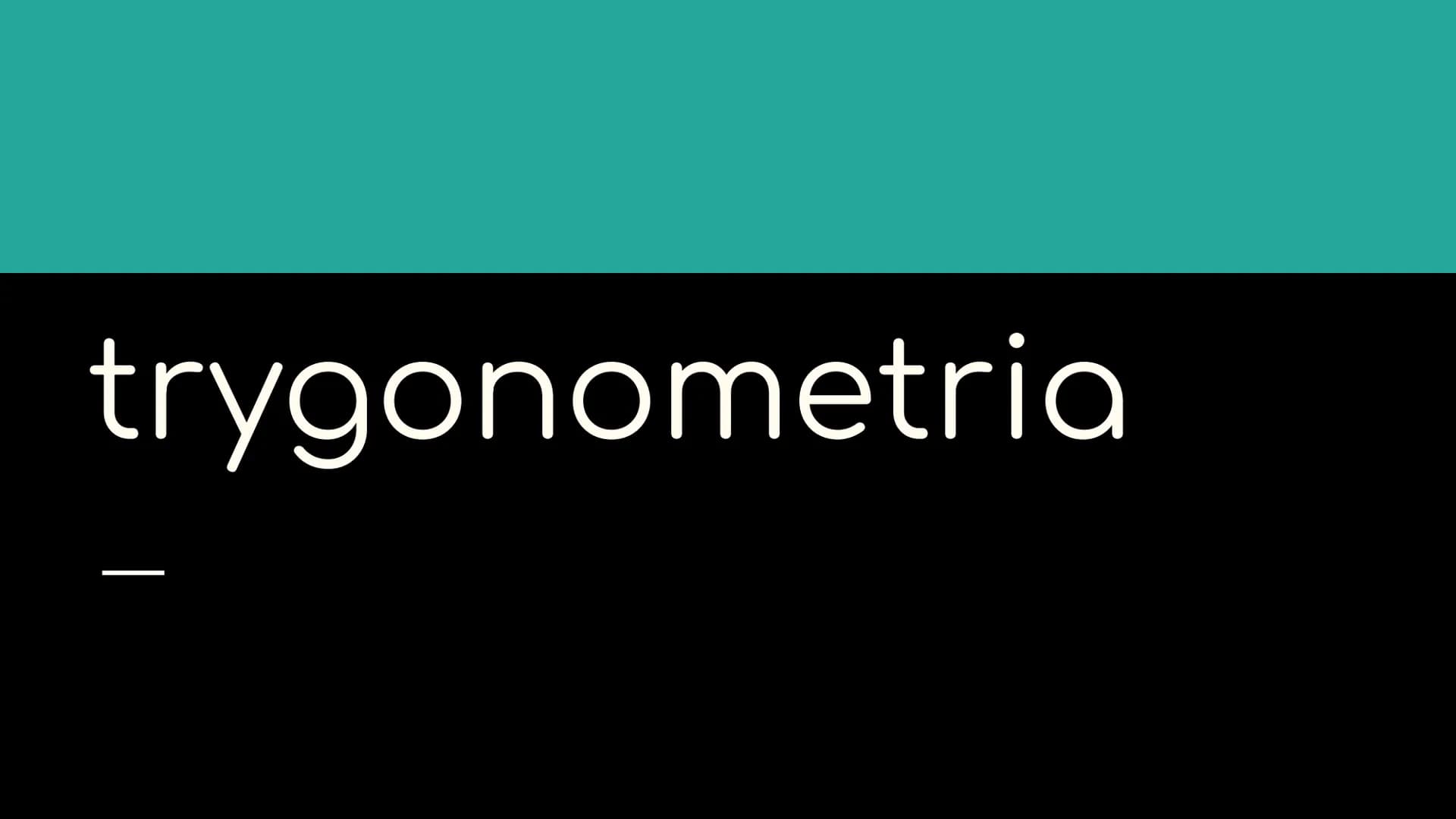 trygonometria Co to jest trygonometria?
Trygonometria to dział matematyki, który
zajmuje się badaniem związków między kątami a
bokami w trój