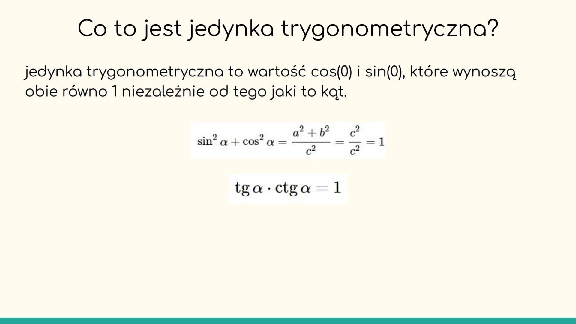 trygonometria Co to jest trygonometria?
Trygonometria to dział matematyki, który
zajmuje się badaniem związków między kątami a
bokami w trój