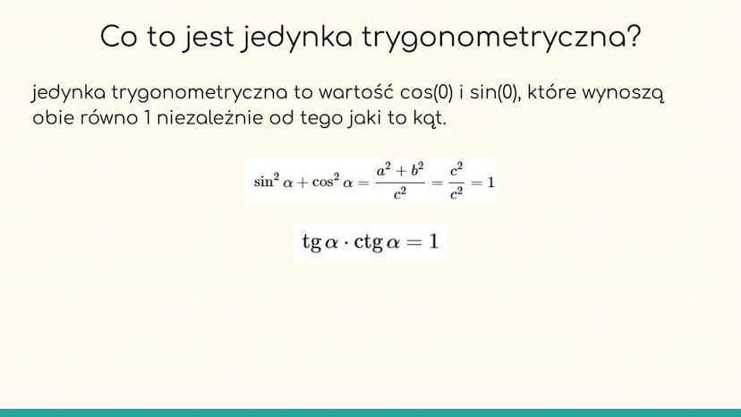 trygonometria Co to jest trygonometria?
Trygonometria to dział matematyki, który
zajmuje się badaniem związków między kątami a
bokami w trój