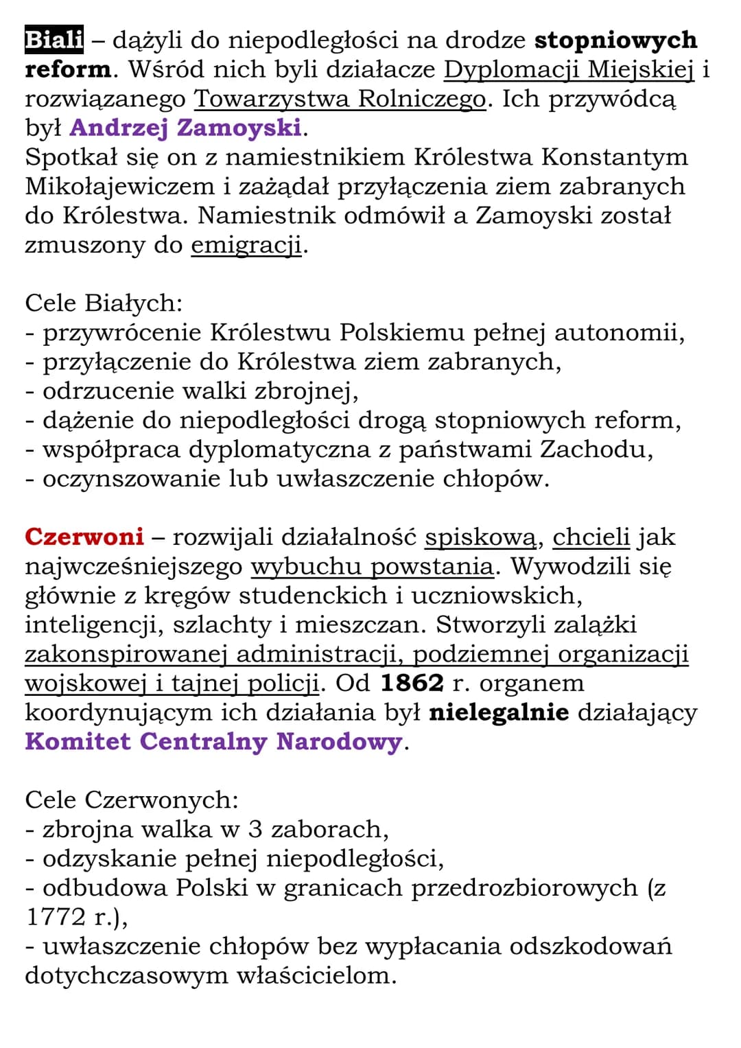 Druga połowa XIX wieku
Dział II, Część 2 (lekcje 14-19)
Kl 7, WSiP
Królestwo Polskie przed
powstaniem styczniowym
Królestwo Polskie na począ