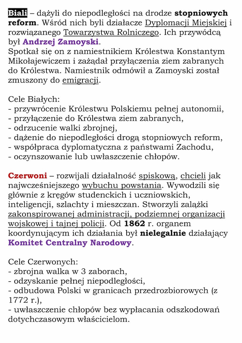 Druga połowa XIX wieku
Dział II, Część 2 (lekcje 14-19)
Kl 7, WSiP
Królestwo Polskie przed
powstaniem styczniowym
Królestwo Polskie na począ