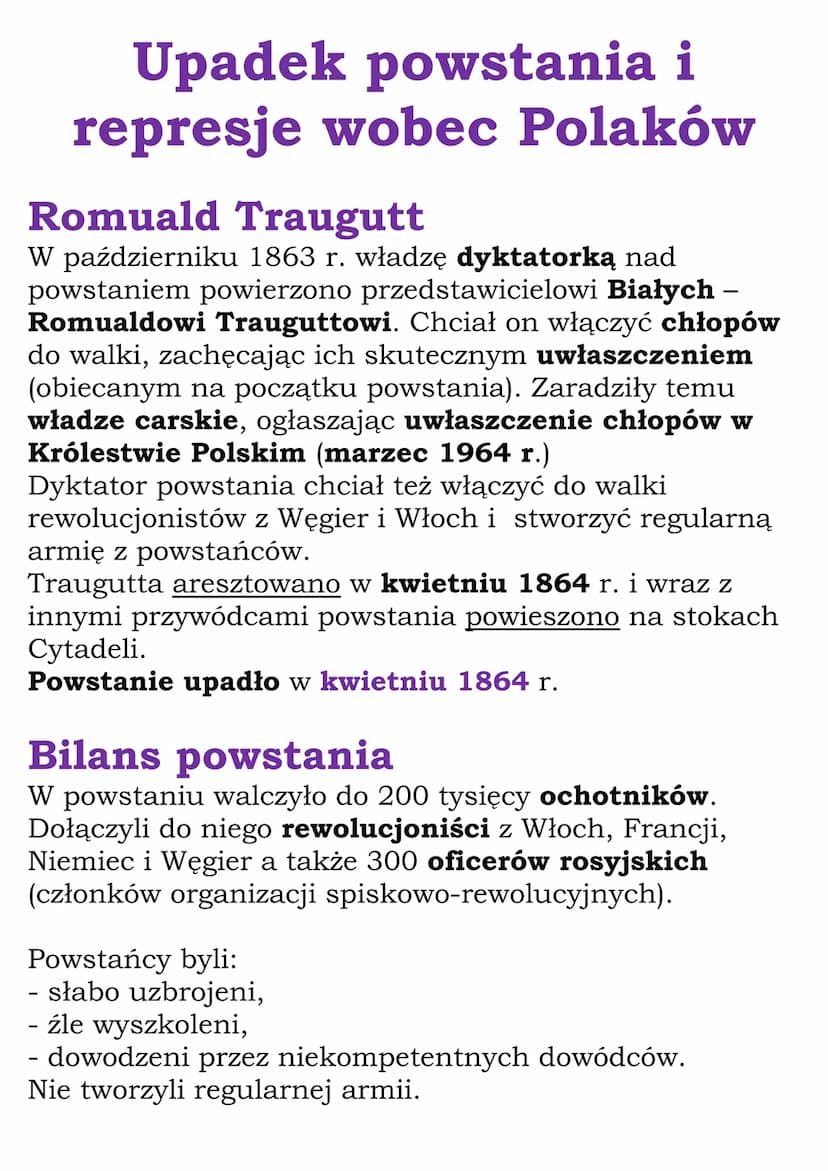 Druga połowa XIX wieku
Dział II, Część 2 (lekcje 14-19)
Kl 7, WSiP
Królestwo Polskie przed
powstaniem styczniowym
Królestwo Polskie na począ