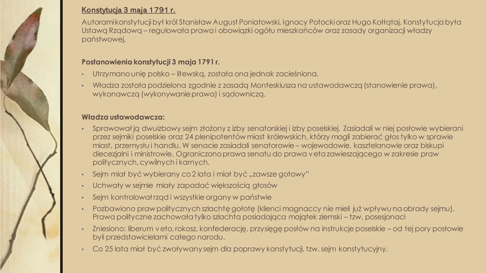
<p>Sejm Wielki (Czteroletni) 1788–1792 był próbą przeprowadzenia koniecznych reform na skutek trudnej sytuacji politycznej. W skład sejmu w