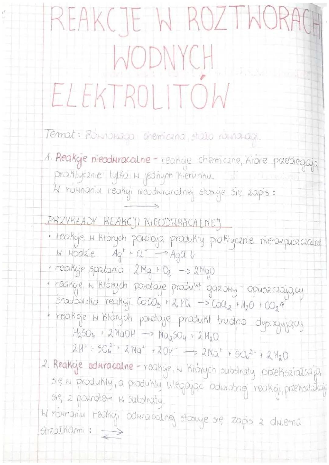 Podstawy Równowagi Chemicznej: Zrozumienie Stałej Równowagi