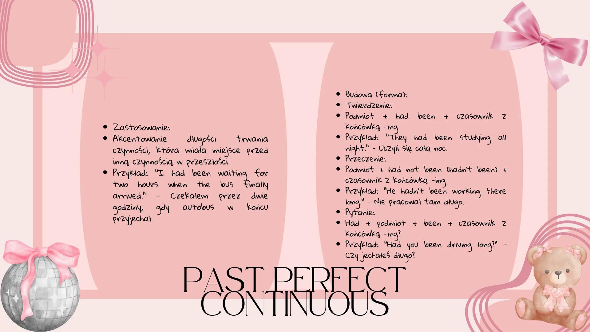 • Zastosowanie:
• Opis czynności, która została
zakończona przed inną czynnością w
przeszłości
• Przykład: "I had finished my work
before he