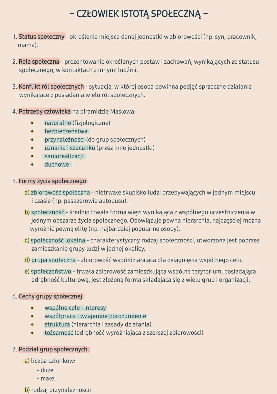 Człowiek istotą społeczną
