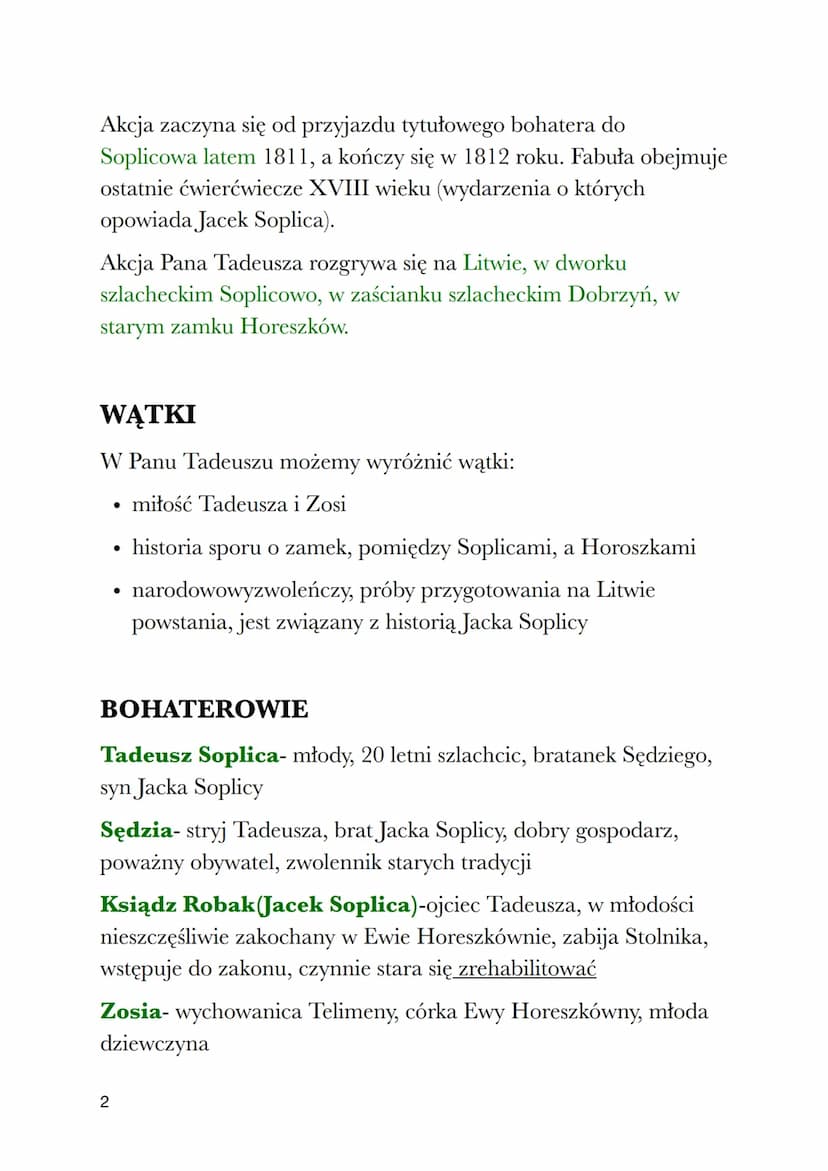 PAN TADEUSZ
ADAM MICKIEWICZ
GENEZA I GATUNEK
Adam Mickiewicz od 1829 przebywał na emigracji,
nie mógł wrócić do rodzinnego kraju. Odbiło się