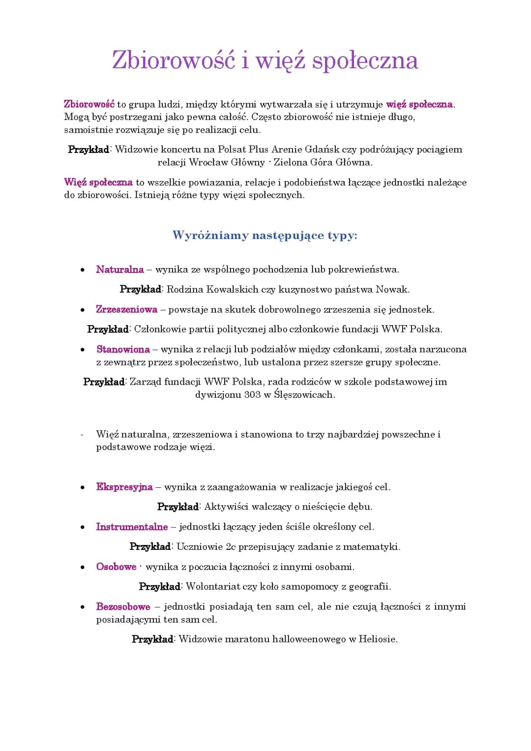 Więzi Społeczne i Rodzaje Zbiorowości - Piramida Maslowa i Konflikty