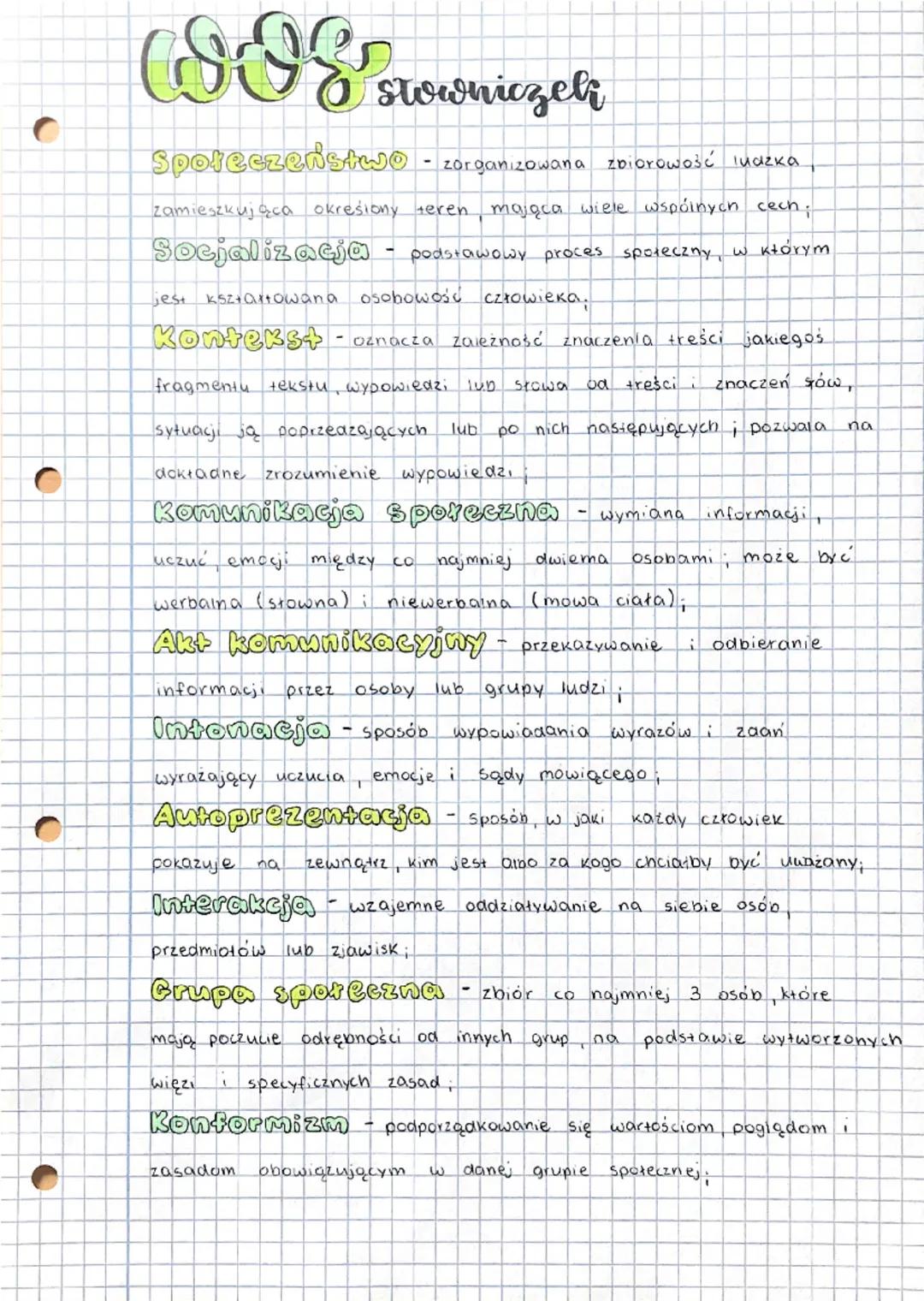 COE srowniczelt
Społeczeństwo - zorganizowana zbiorowość ludzka
zamieszkująca okresiony teren
Socjalizacja
jest
ksz+artowana
mająca wiele ws