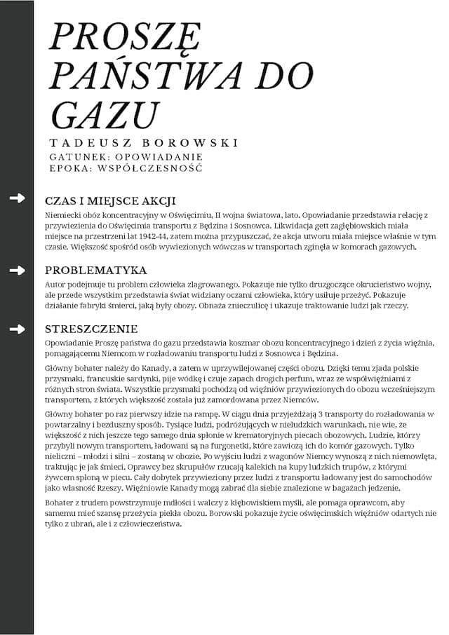 Know "Proszę państwa do gazu" Tadeusz Borowski thumbnail