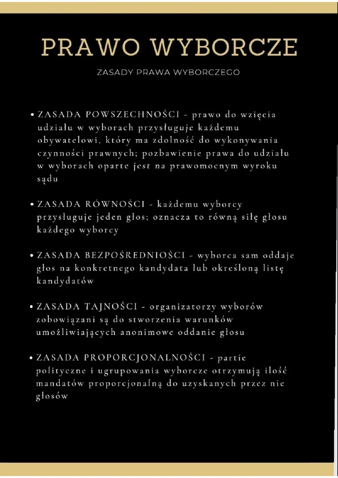 Zasady prawa wyborczego dla dzieci: 5 zasad wyborczych
