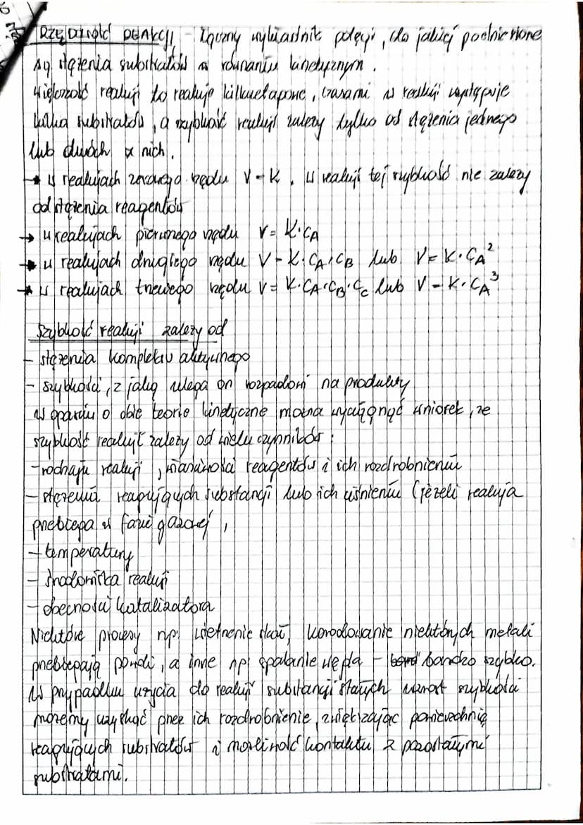 T
KINETYKA CHEMICZNA - SZYBKOŚĆ, REDOĆ I CZĄSTECZKO WAĆ
REAKYL
KINETYKA CHEMIQNA - to dział chemu zajmująly się szydłszią i mechanizmem
real