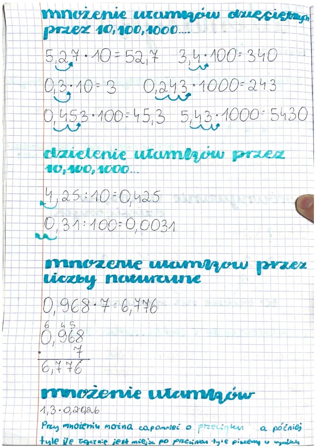 Matematyka
temat: Ulamu dziesiętne
zapisywanie utamków dziesiętnych
0,2398
cyfra
części cyfra cyfra_
dziesiętagaczęśu częśli
cyfra częśc
dzi