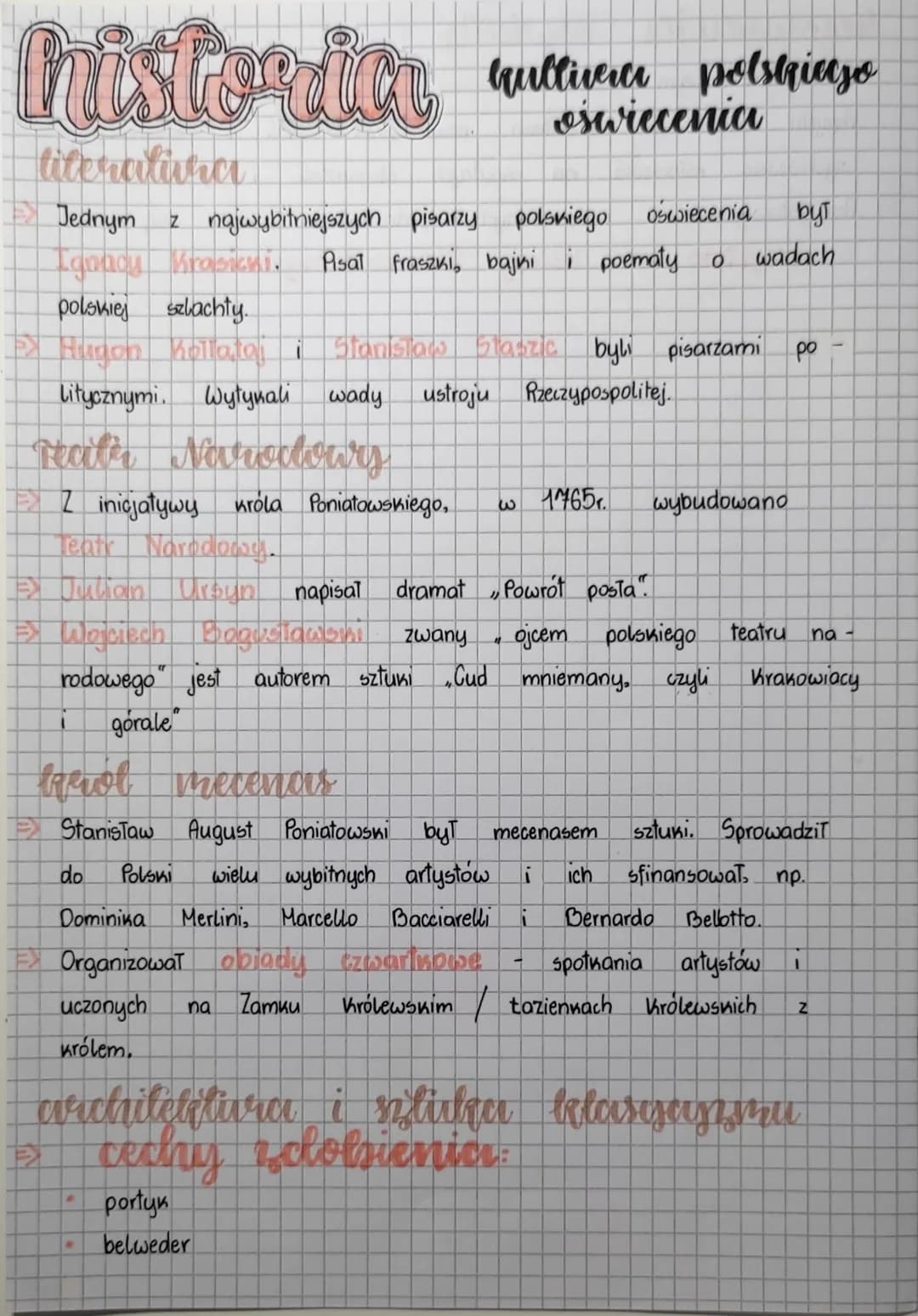 historia multivers polstriazo
oświecenia
literaliha
Jednym
бут
z najwybitniejszych pisarzy polskiego oswiecenia
Ignacy Krasicui. Pisal frasz