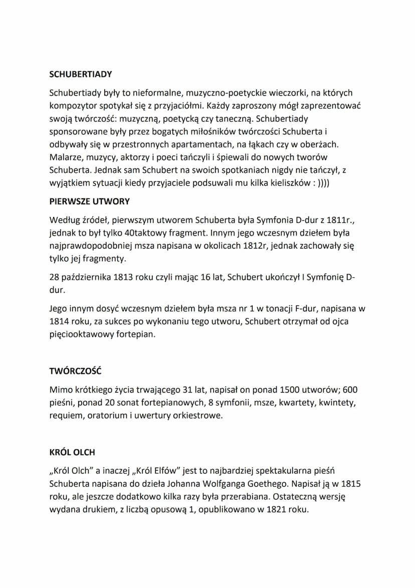 PREZENTACJA FRANCISZEK SCHUBERT
WCZESNE LATA
Franciszek Schubert urodził się 31 stycznia 1797r. w Himmelpfortgrund jest to
gmina na przedmie