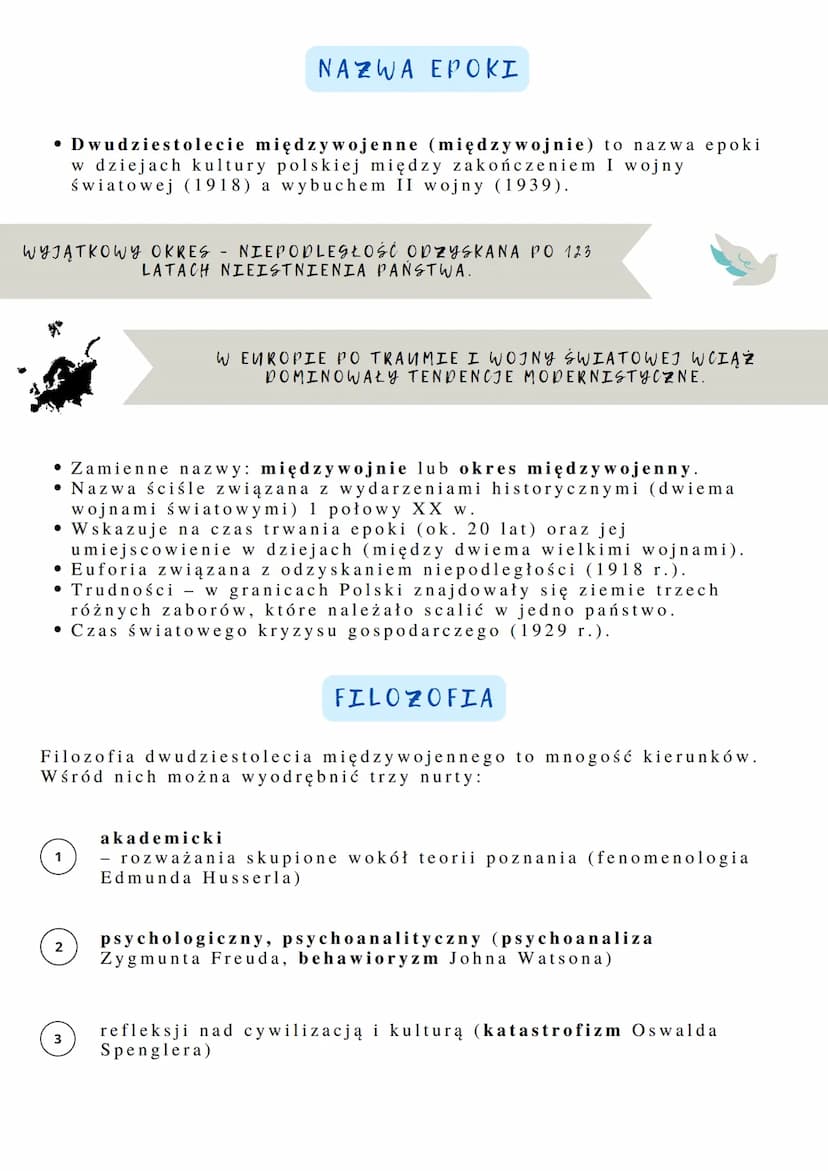 Polska
xx-lecie międzywojenne
• Ramy czasowe dwudziestolecia międzywojennego obejmują 1.
połowę XX w.
KAMY CZASOWE
Koniec dwudziestolecia
- 