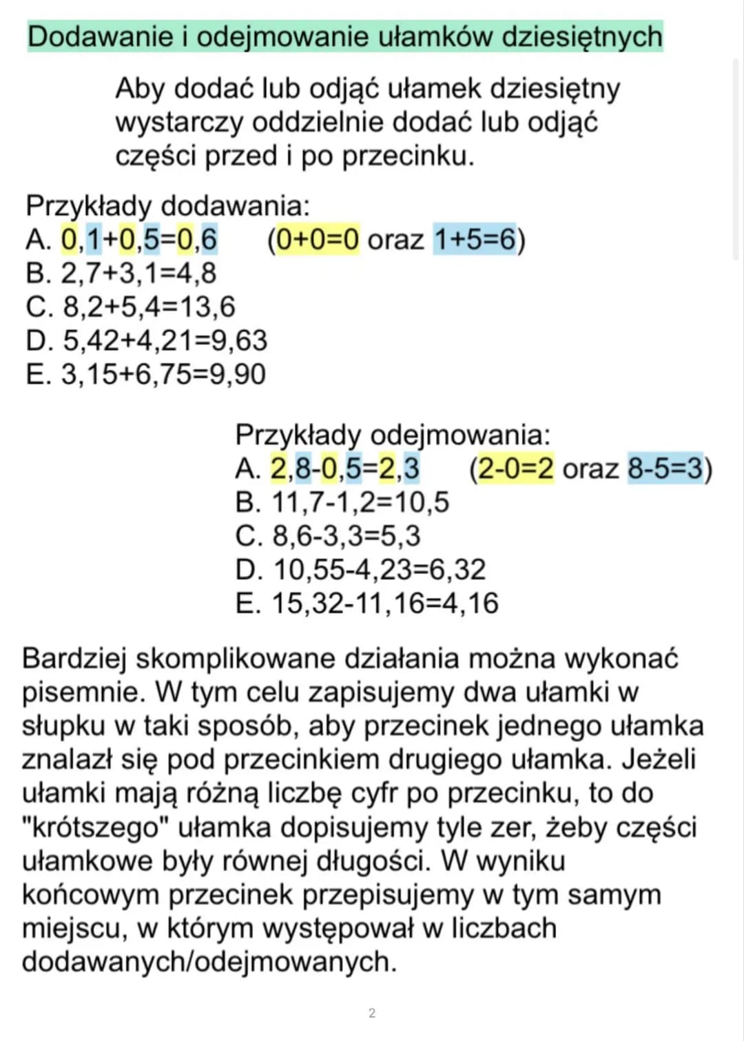 Ułamki
dziesiętne
Ułamki dziesiętne zapisujemy
przy pomocy cyfr i przecinka.
Każdy ułamek dziesiętny można
zamienić na ułamek zwykły.
Przykł