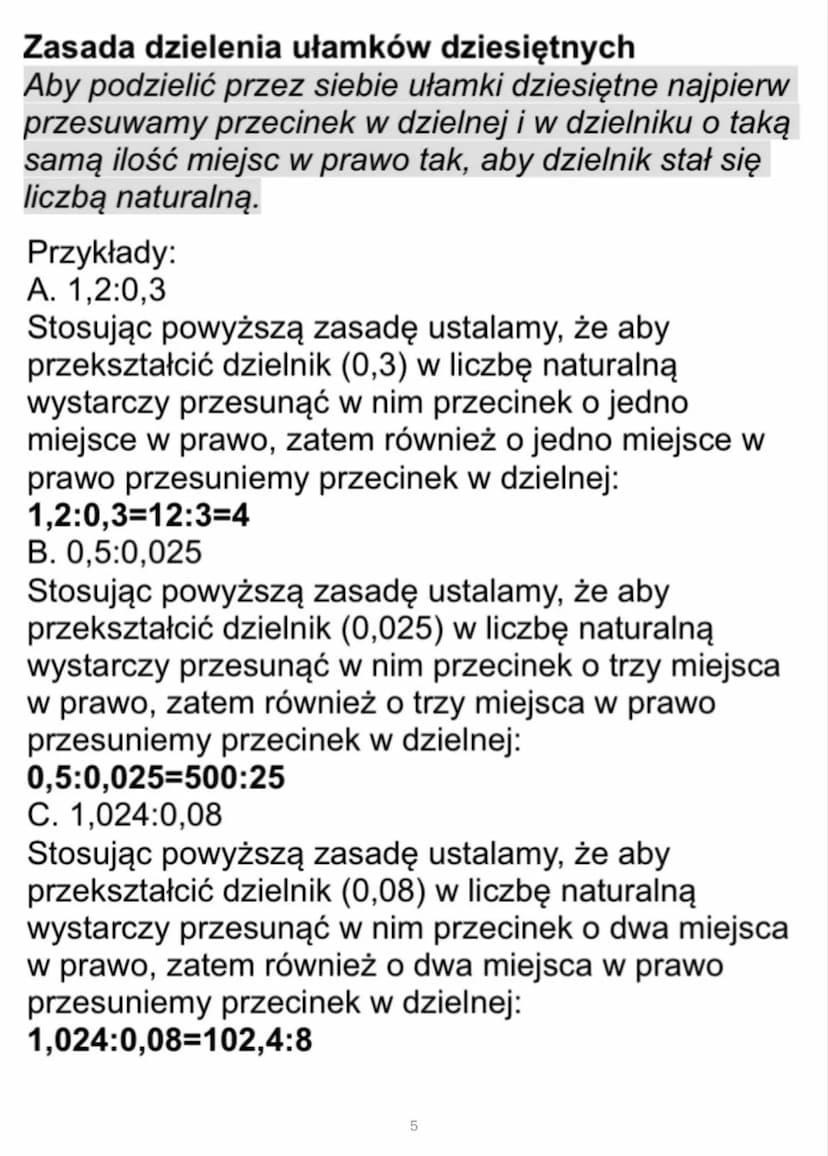 Ułamki
dziesiętne
Ułamki dziesiętne zapisujemy
przy pomocy cyfr i przecinka.
Każdy ułamek dziesiętny można
zamienić na ułamek zwykły.
Przykł