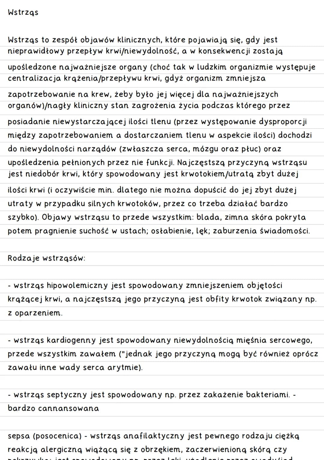 Ciało obce w ranie
Nigdy nie wyciągamy ciała obcego z ciała poszkodowanego - ponieważ działa
ono jak korek → uciska uszkodzone naczynia krwi