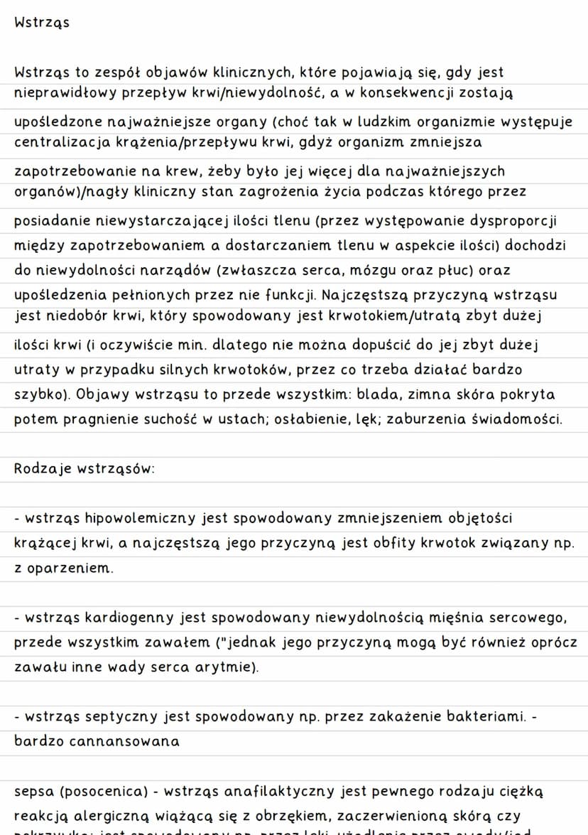 Ciało obce w ranie
Nigdy nie wyciągamy ciała obcego z ciała poszkodowanego - ponieważ działa
ono jak korek → uciska uszkodzone naczynia krwi