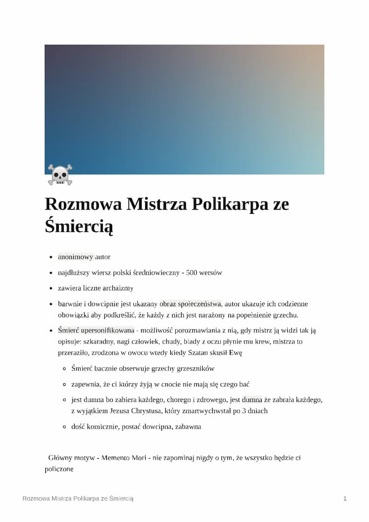 Know Rozmowa Mistrza Polikarpa ze Śmiercią thumbnail