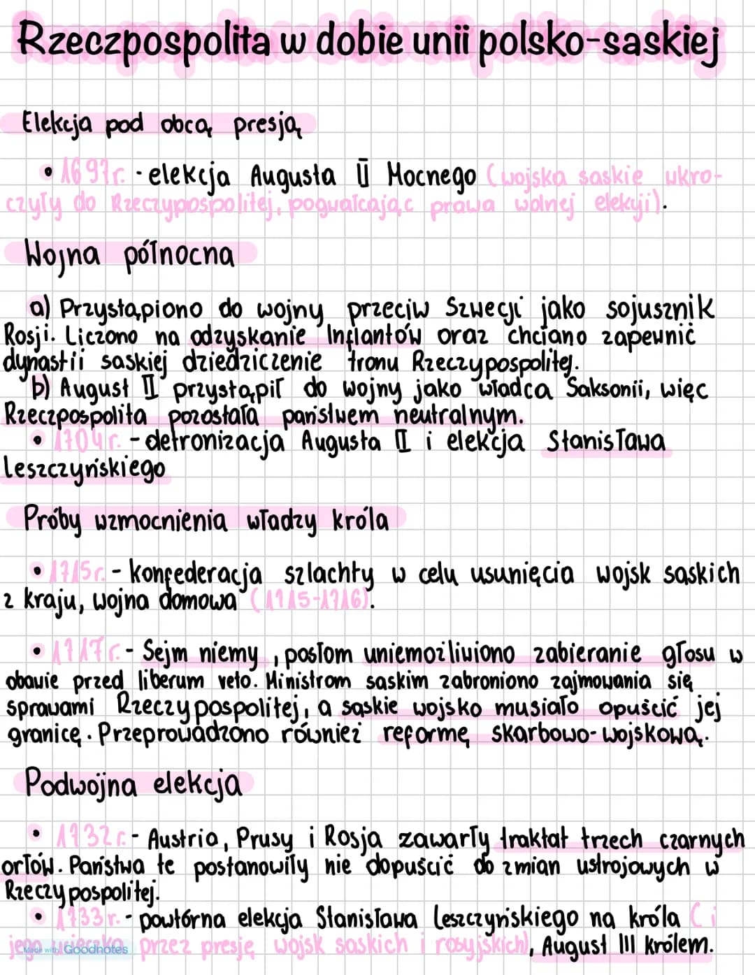 --- OCR Start ---
Rozklad państwa
• Za panowania Augusta III Rzeczpospolita nie prowadziła
polityki zagranicznej, mimo to młodzi mężczyźni b