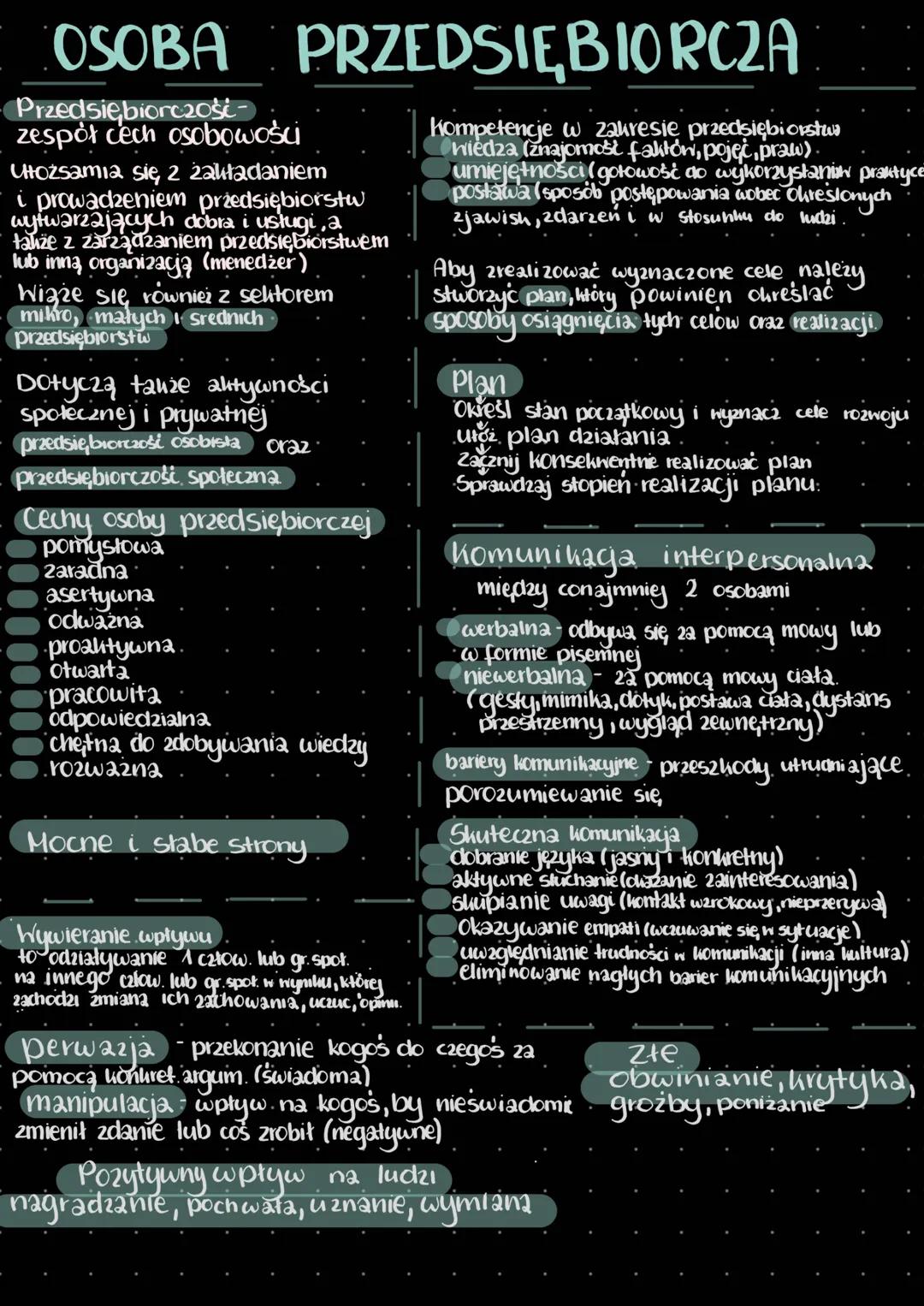 OSOBA PRZEDSIĘBIORCZA
Przedsiębiorczość-
zespół cech osobowości
Ułożsamia się, 2 zakładaniem
i prowadzeniem przedsiębiorstw
wytwarzających d