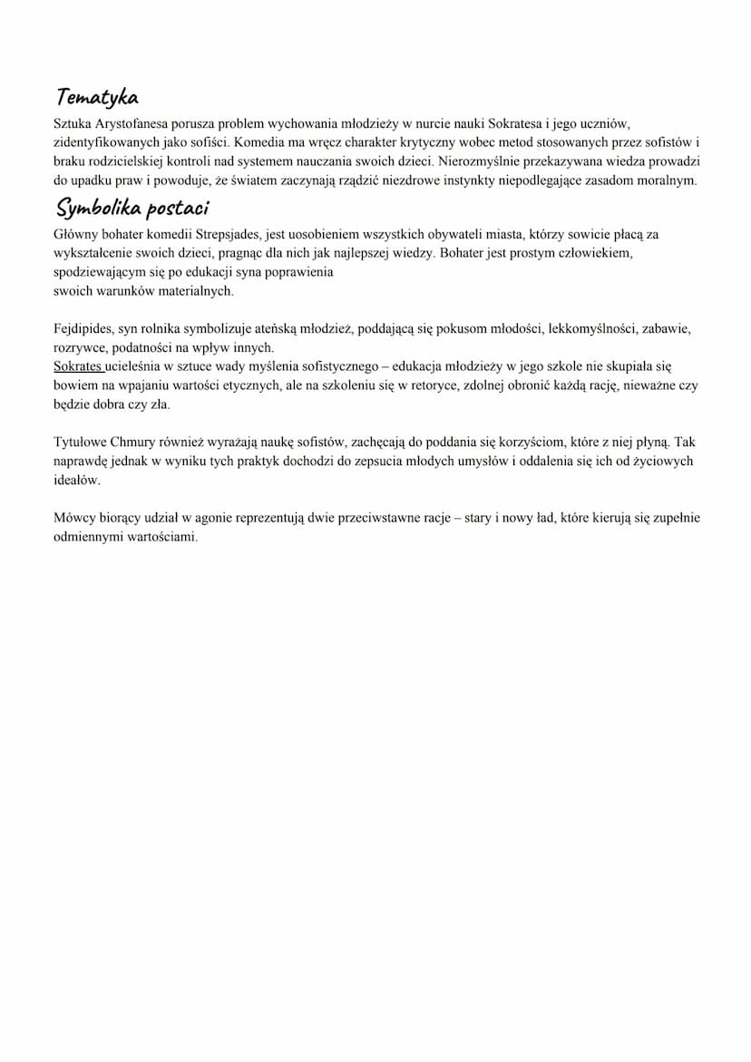 Arystofanes - biografia, twórczość
Ateński dramatopisarz, żyjący i tworzący w Grecji prawdopodobnie w okresie 446-385 p.n.e. Uważany jest za