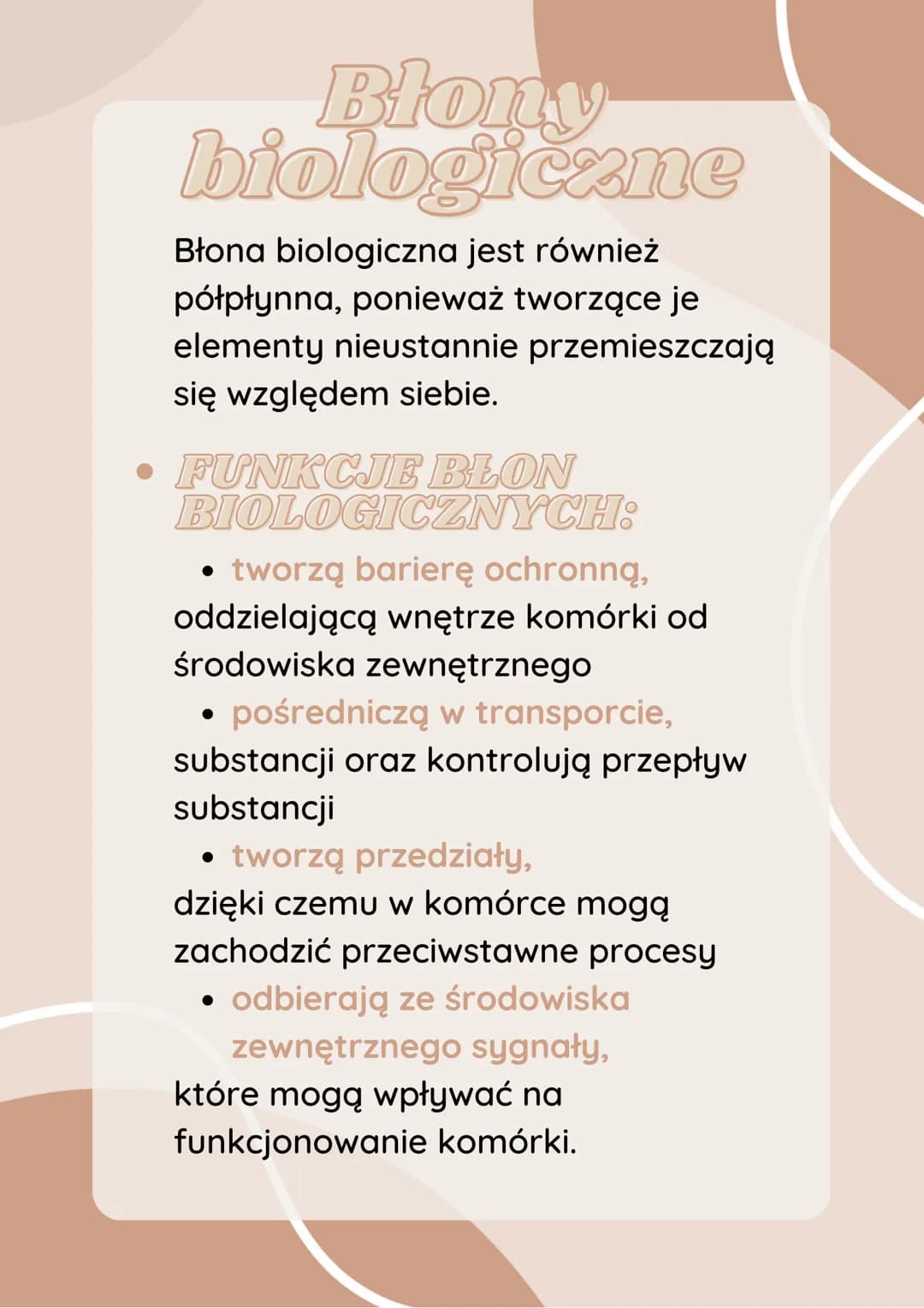 Blony
biologiczne
BUDOWA BLON
BIOLOGICZNYCH:
Błony biologiczne są zbudowane
przede wszystkim z lipidów i białek.
Lipidami budującymi błony s