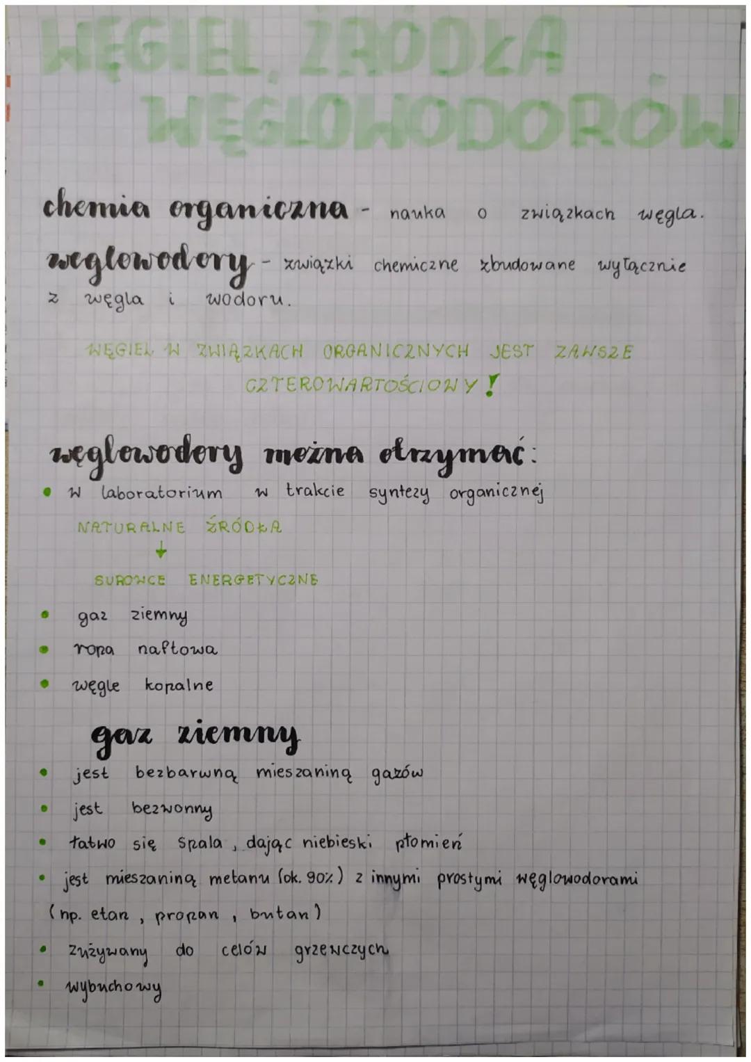 # WĘGIEL, ZRODZA
# WĘGLOWODOROW

## chemia organiczna - nauka o związkach węgla.
## weglowodory - związki chemiczne zbudowane wyłącznie
z wę