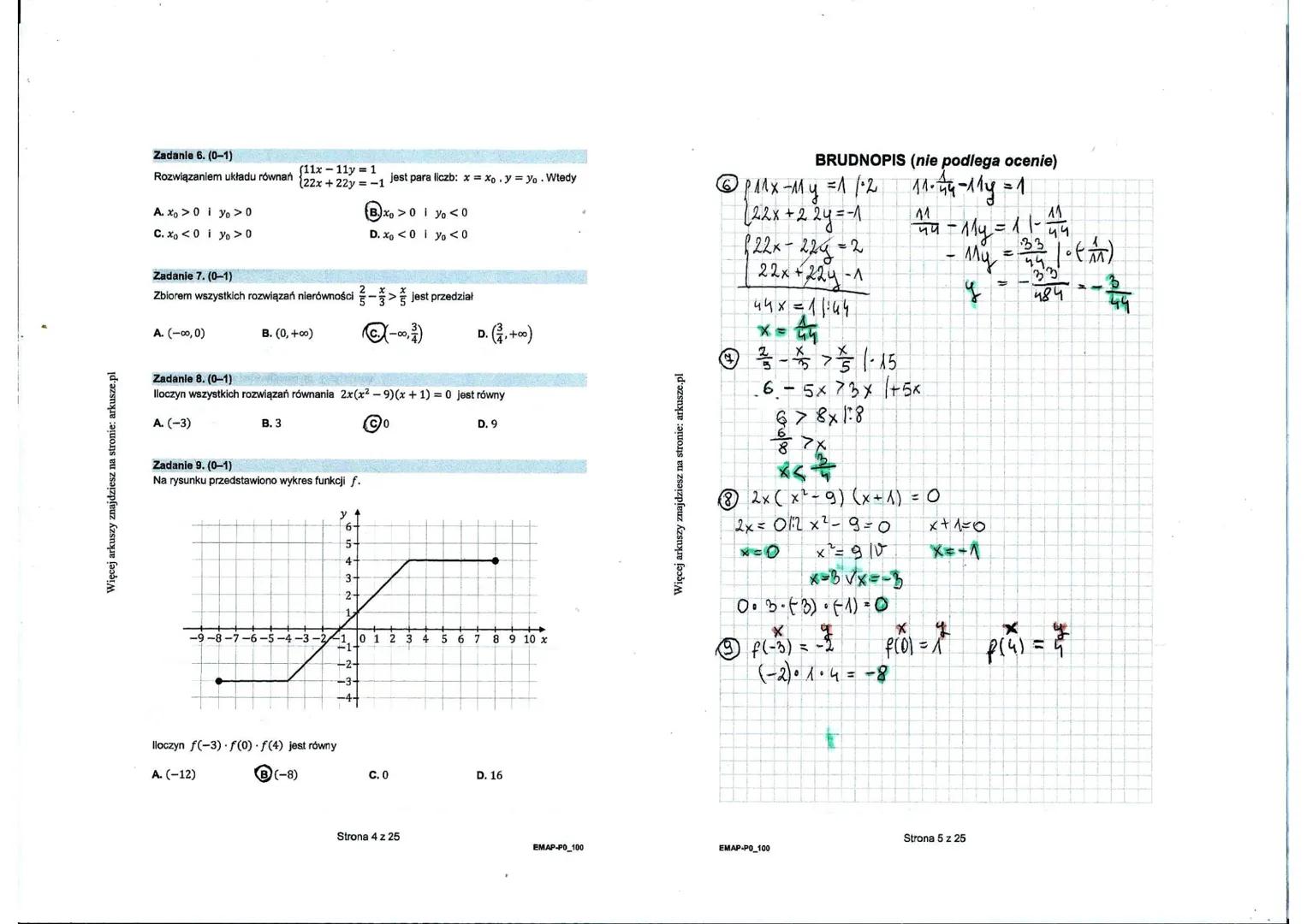 maj 2022 - p. podstawowy

W każdym z zadań od 1. do 28. wybierz i zaznacz na karcie odpowiedzi poprawną odpowiedź.

Zadanie 1. (0-1)
Liczba 