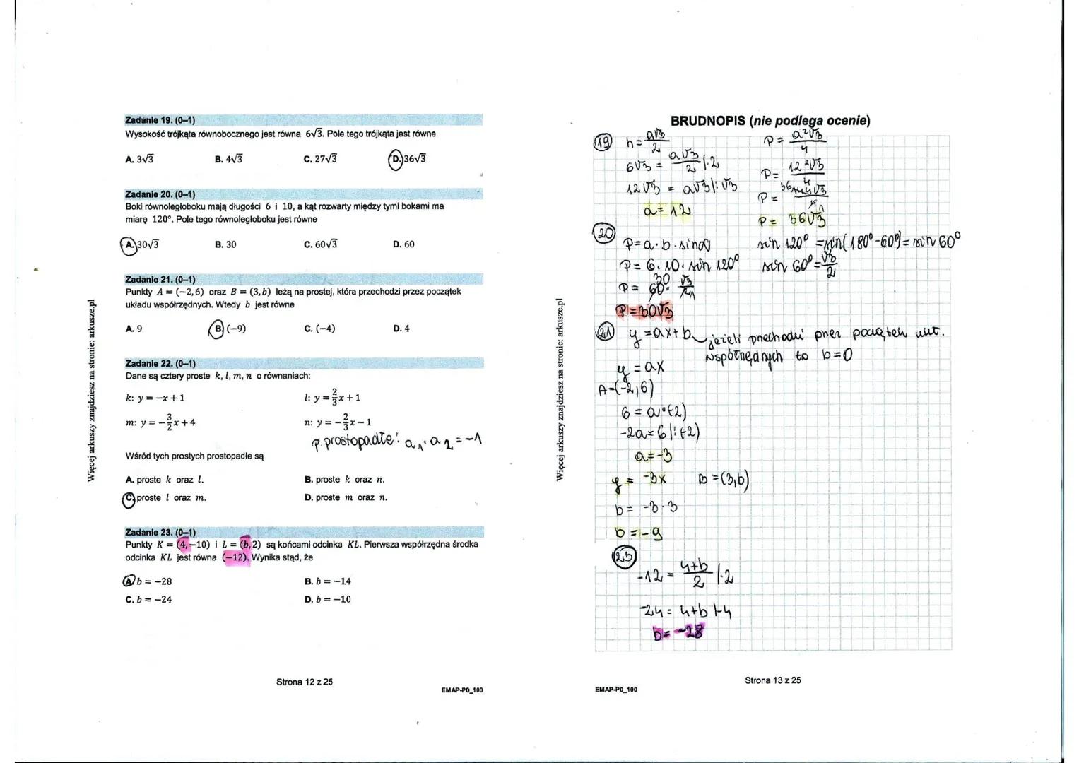 maj 2022 - p. podstawowy

W każdym z zadań od 1. do 28. wybierz i zaznacz na karcie odpowiedzi poprawną odpowiedź.

Zadanie 1. (0-1)
Liczba 