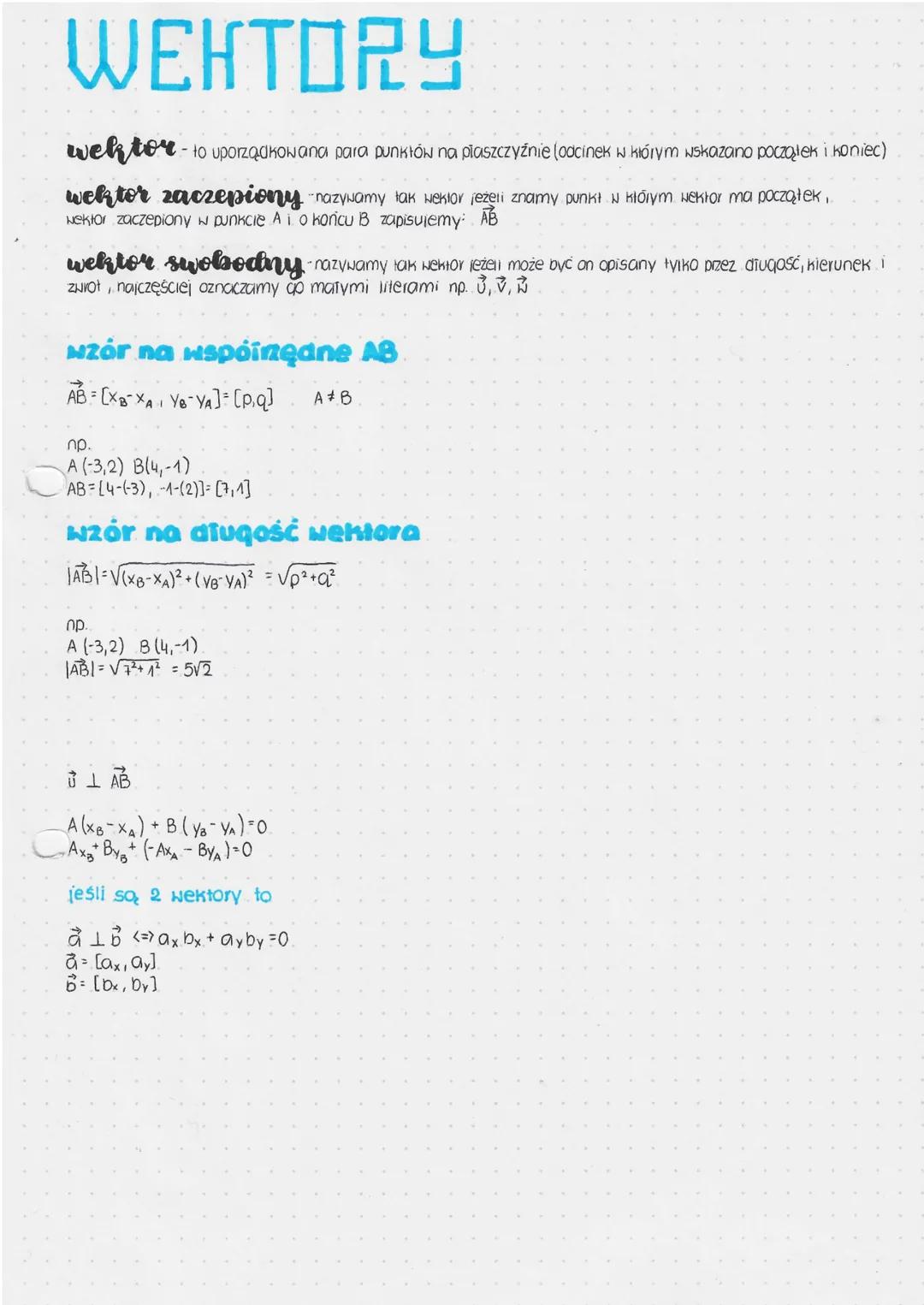 Wektory - Podstawy i Zastosowania