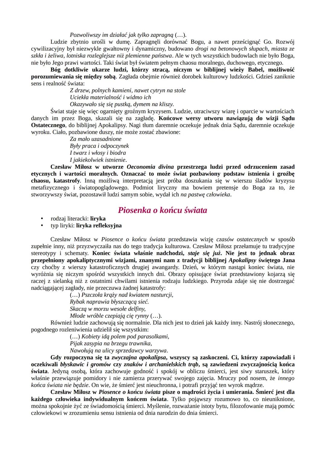 --- OCR Start ---
Czesław Miłosz
biografia
Urodzony 30 czerwca 1911 roku w Szetejniach na Litwie, absolwent wydziału prawa na wileńskim
uniw