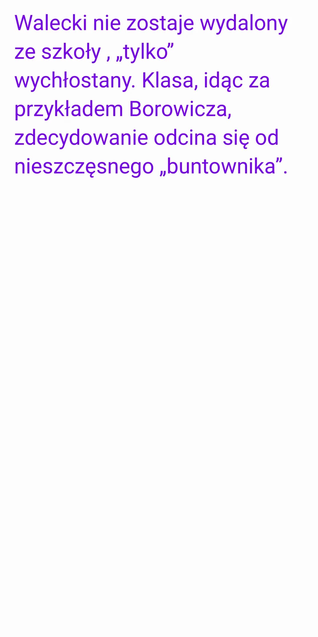 SYZYFOWE
PRACE-
Strzeszczenie
krótkie:
Czwartego stycznia
rodzice Marcinka
Borowicza odwożą go z
rodzinnych Gawronek do
szkoły w Owczarach i