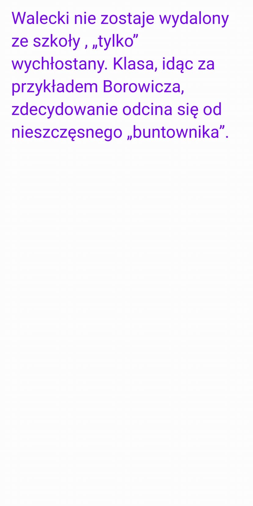 SYZYFOWE
PRACE-
Strzeszczenie
krótkie:
Czwartego stycznia
rodzice Marcinka
Borowicza odwożą go z
rodzinnych Gawronek do
szkoły w Owczarach i