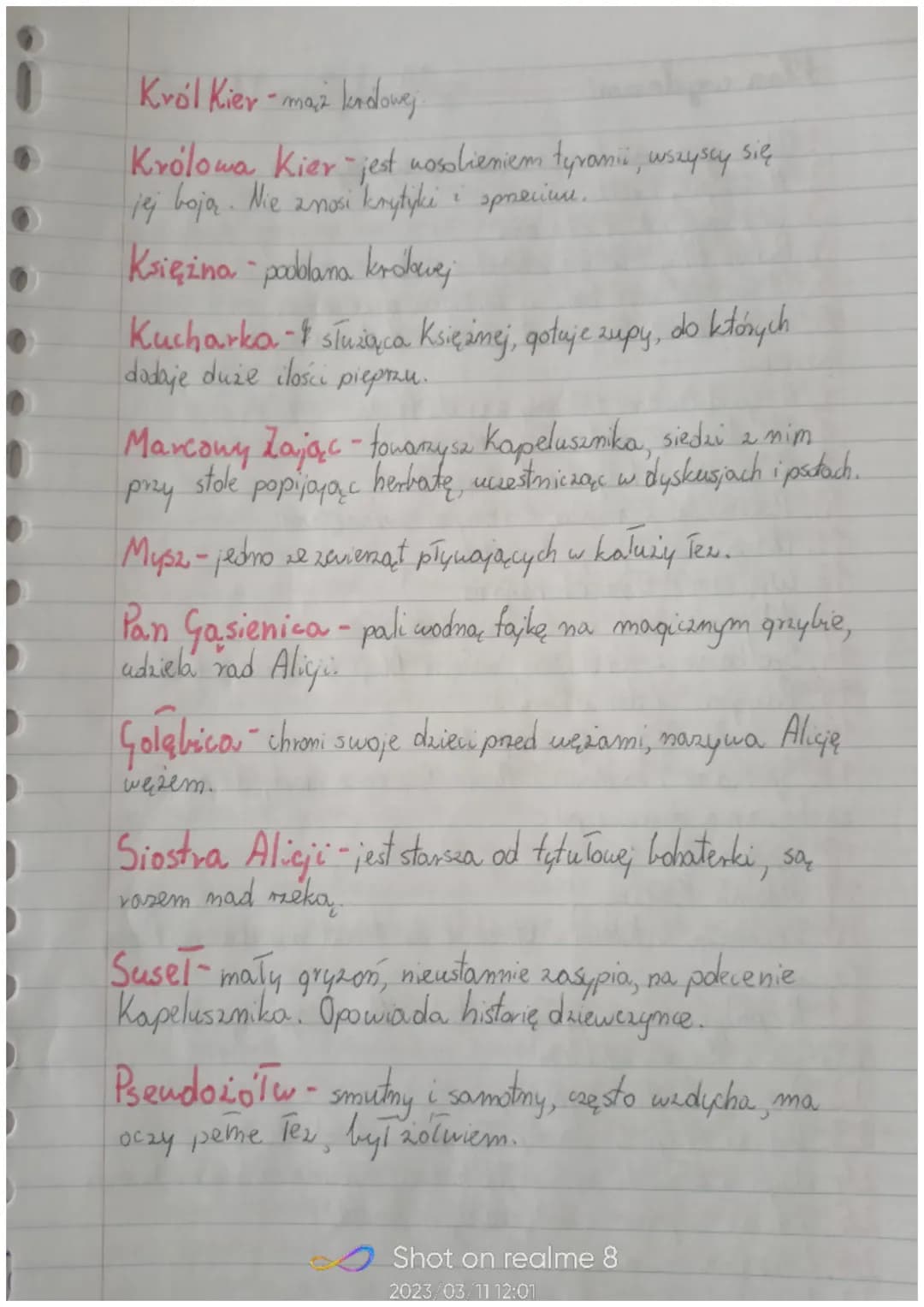 Alicja
w Krainie Czarów
Czas i miejsce akcie
Miejsce i
i czas akgi w świecie newzywistym
Miejscem aky jest brzeg neki, wydarzenia dzieją się
