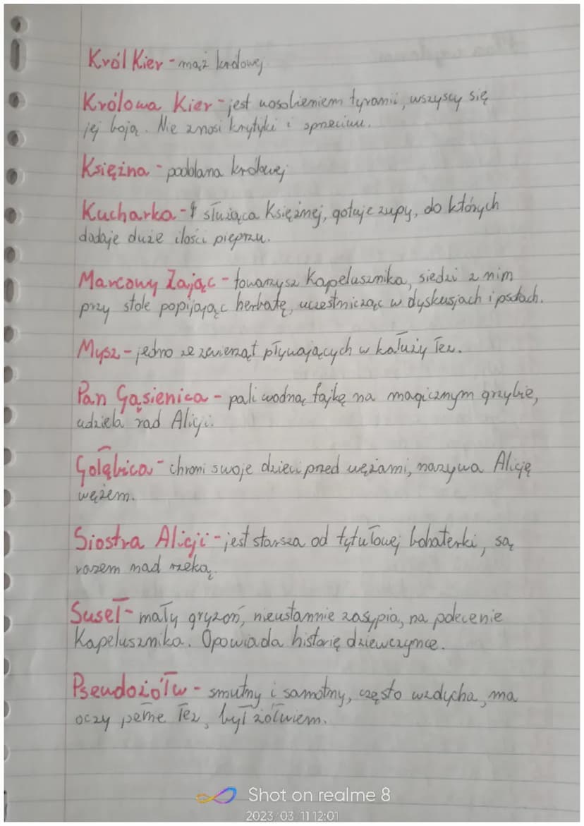 Alicja
w Krainie Czarów
Czas i miejsce akcie
Miejsce i
i czas akgi w świecie newzywistym
Miejscem aky jest brzeg neki, wydarzenia dzieją się