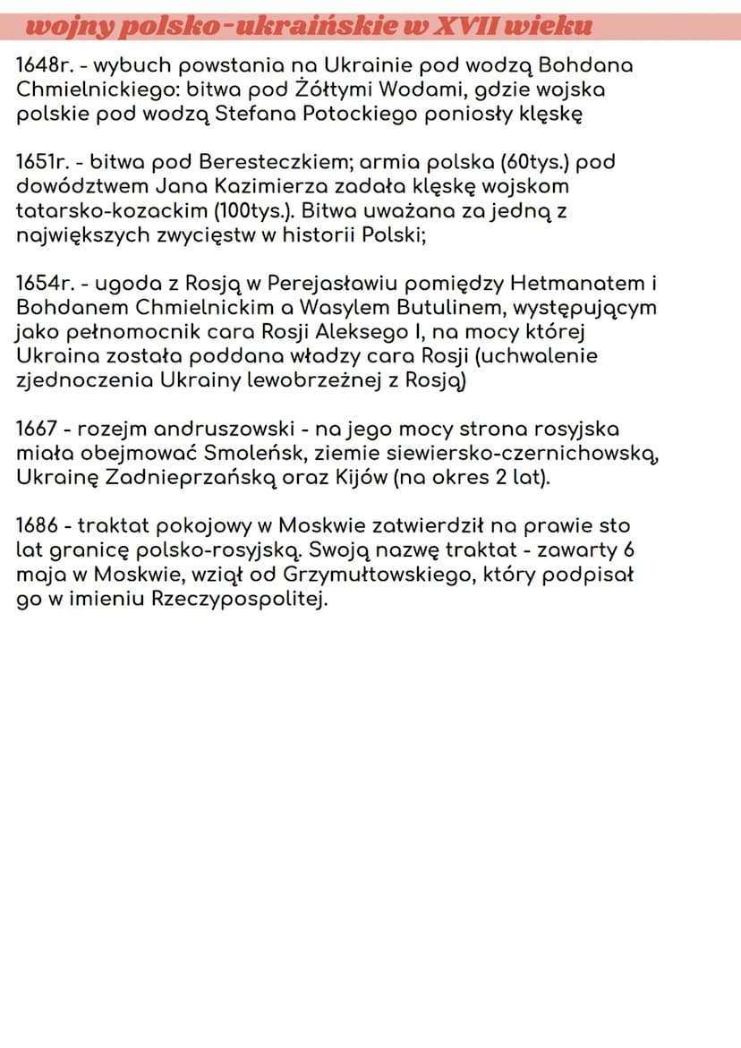 wojny RP z Rosją w XVI iXVIIw.
a) przyczyny wybuchu wojen z Rosją:
chęć zdobycia przez Rosję dostępu nad Morzem
Bałtyckim;
Zajęcie przez Iwa
