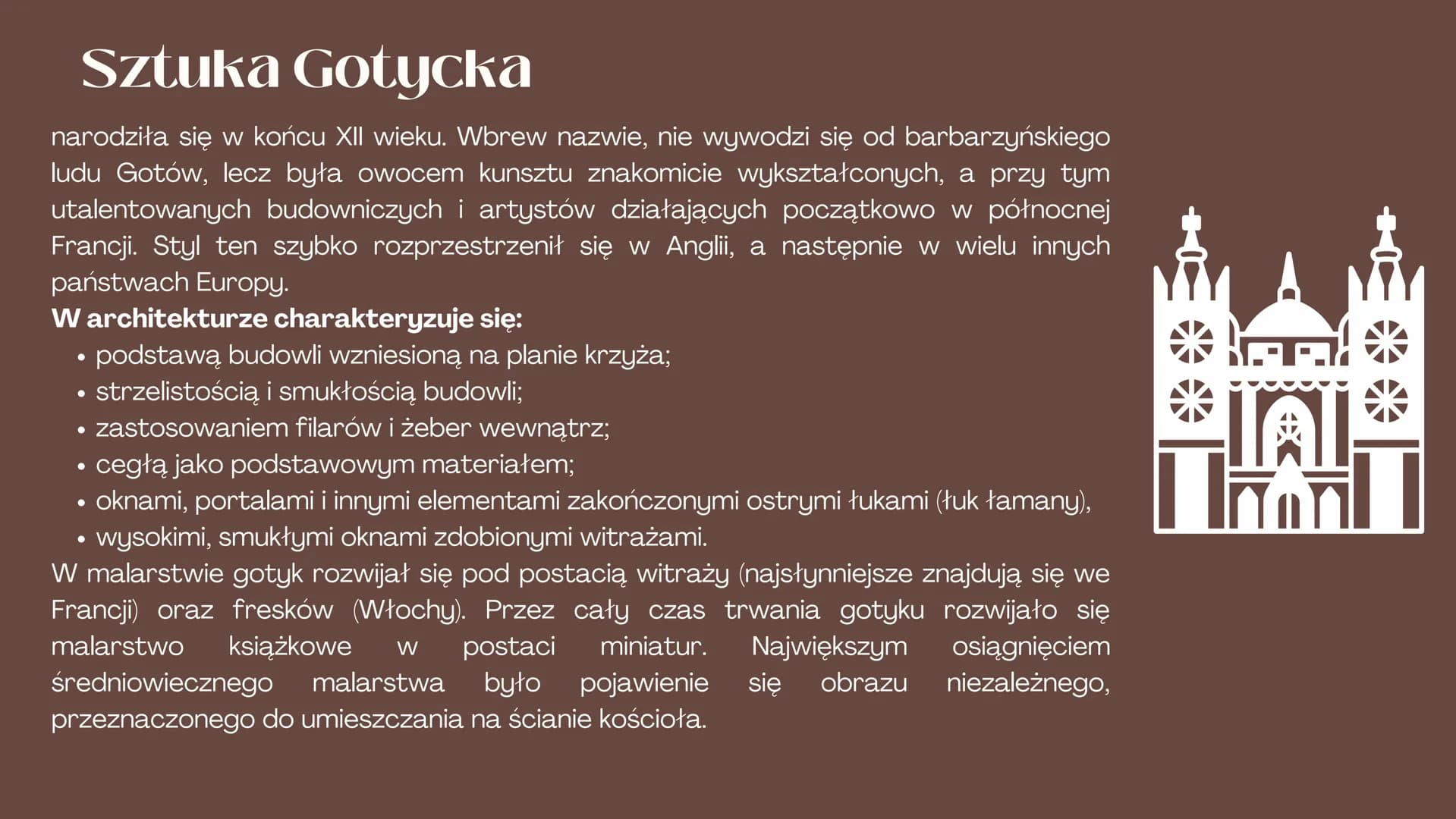 CUP
Styl romański i
gotycki
Olaf Jakimiak kl V
20 Sztuka
Si
T
średniowiecza
Sztuka średniowiecza to ogrom przykładów zarówno
malarskich, rze